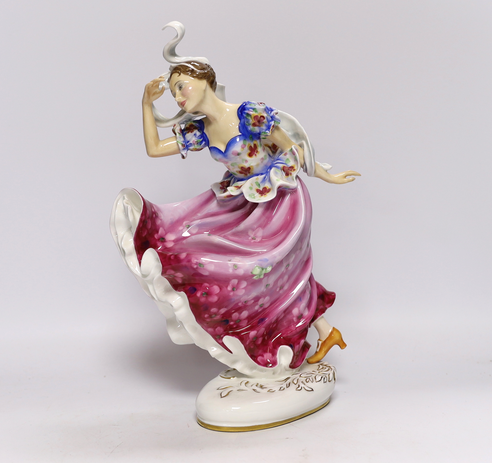 A Royal Doulton figurine 'Columbine' 'HN2738', 32cm high